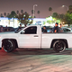 Tire writing on a pick up truck, naturally.